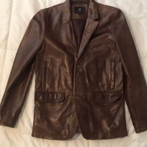 David Bitton 100 % Leather Blazer/Jacket